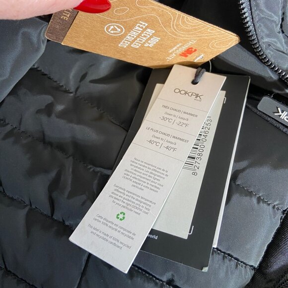 NWT OOKPIK Axel Fox Fur-Trim Hooded Puffer Coat Size XS - Picture 4 of 9